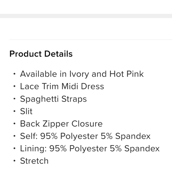 Gorgeous Ivory Lace Dress - Picture 2 of 5